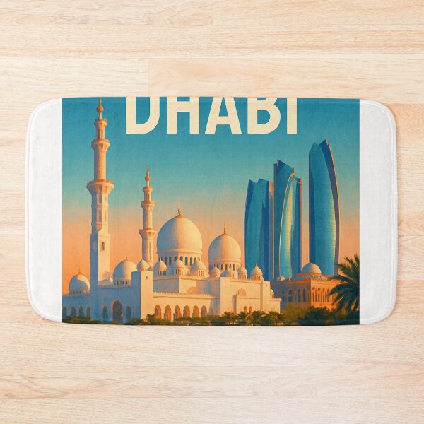 Item preview, Abu Dhabi Skyline with Sheikh Zayed Grand Mosque designed and sold by Places On Earth.
