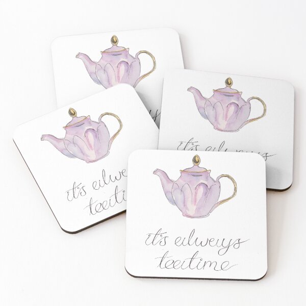 Item preview, It's Always Teatime - Alice in Wonderland Teapot designed and sold by The Orangutan Gallery.