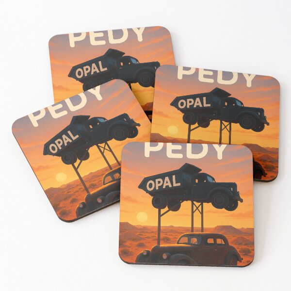 Item preview, Coober Pedy Opal Truck Sculpture at Sunset designed and sold by Places On Earth.