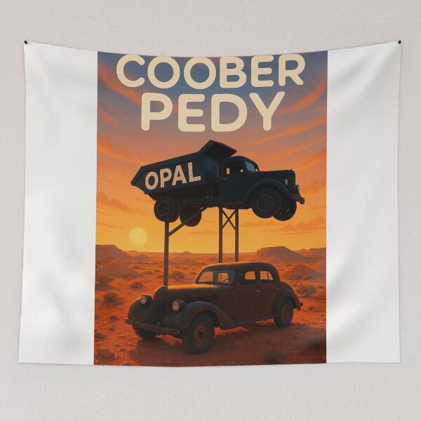 Item preview, Coober Pedy Opal Truck Sculpture at Sunset designed and sold by Places On Earth.