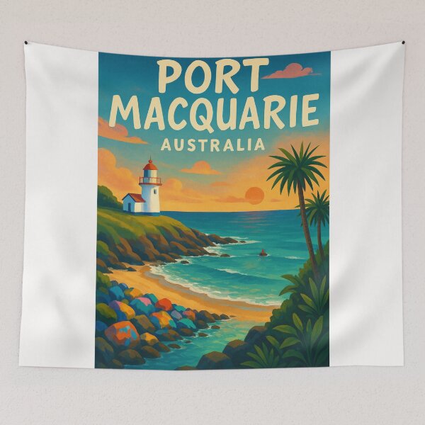 Item preview, Port Macquarie Lighthouse Coastline, New South Wales designed and sold by Places On Earth.