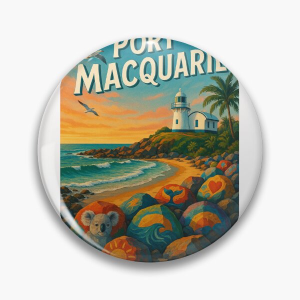 Item preview, Port Macquarie Painted Rocks and Koala designed and sold by Places On Earth.