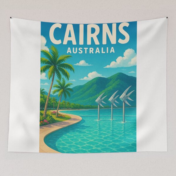 Item preview, Cairns Lagoon and Mountains, Queensland designed and sold by Places On Earth.