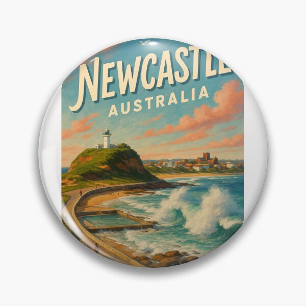 Item preview, Newcastle Ocean Baths and Lighthouse, New South Wales designed and sold by Places On Earth.