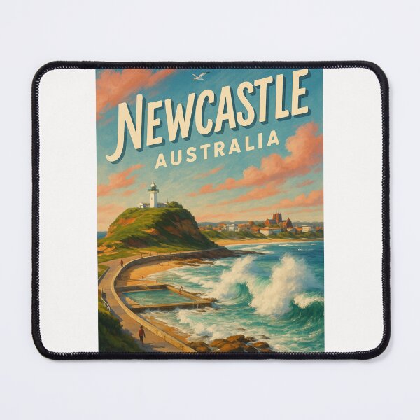 Item preview, Newcastle Ocean Baths and Lighthouse, New South Wales designed and sold by Places On Earth.