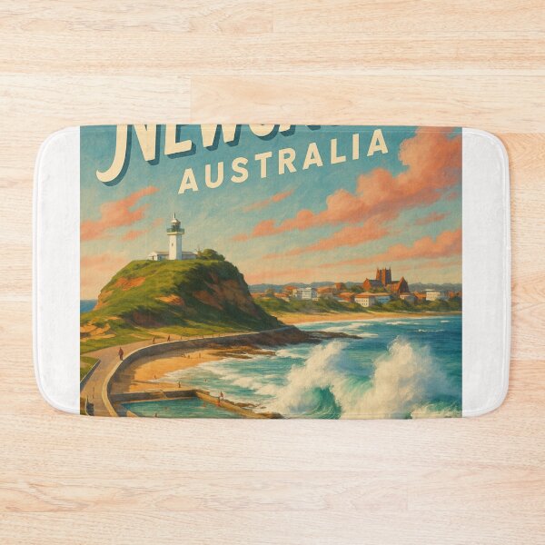 Item preview, Newcastle Ocean Baths and Lighthouse, New South Wales designed and sold by Places On Earth.