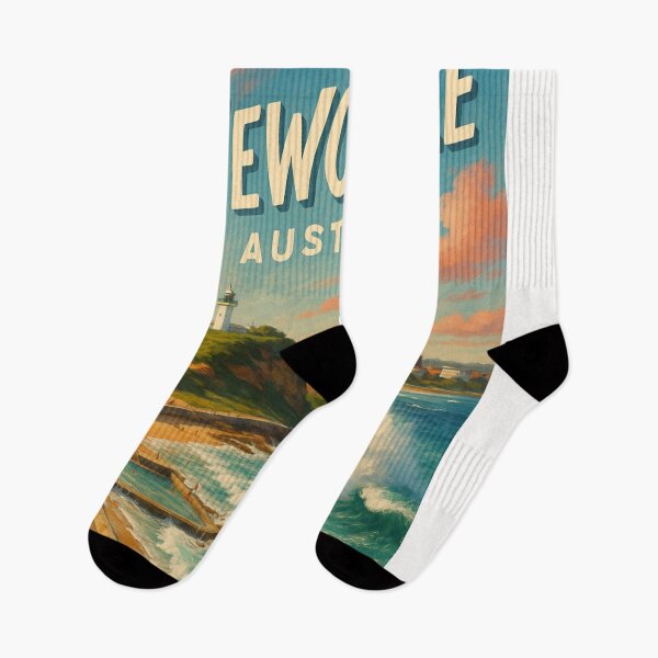 Item preview, Newcastle Ocean Baths and Lighthouse, New South Wales designed and sold by Places On Earth.