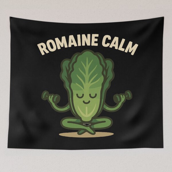 Item preview, Funny Romaine Lettuce Yoga Graphic Tee for Food Lovers designed and sold by ThreadQuirk.