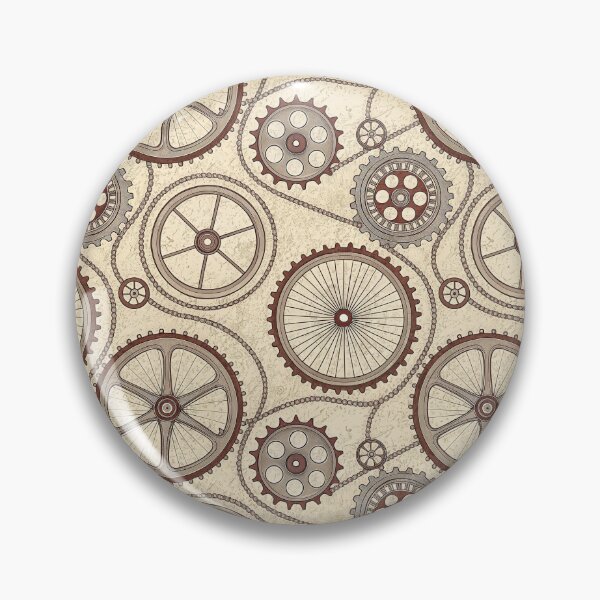 Item preview, Vintage Steampunk Gears and Chains Seamless Pattern. designed and sold by RGShirtWorks.
