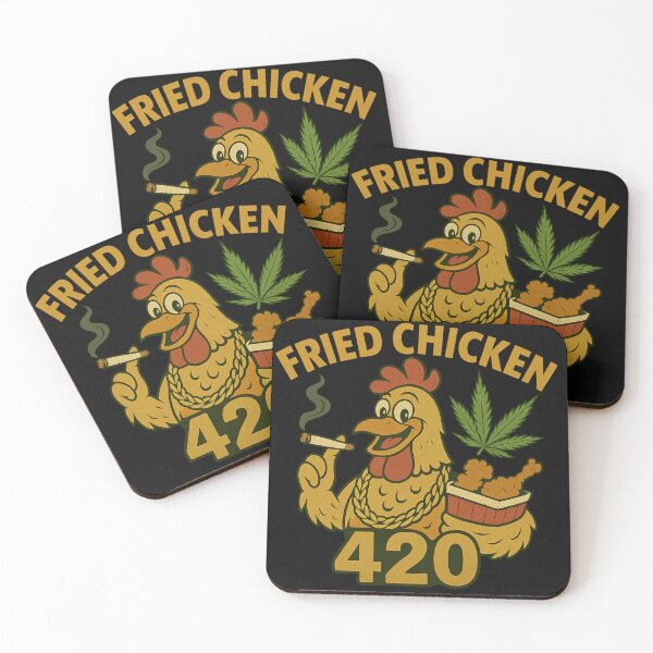 Item preview, Fried Chicken 420/ Cartoon designed and sold by FuzzyMood-_-.
