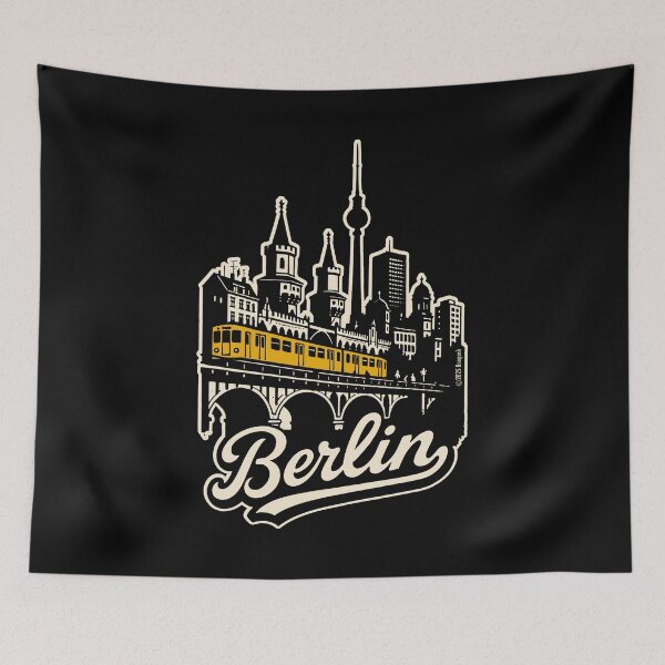 Item preview, Berlin Skyline Oberbaumbrücke View designed and sold by Boogosh.