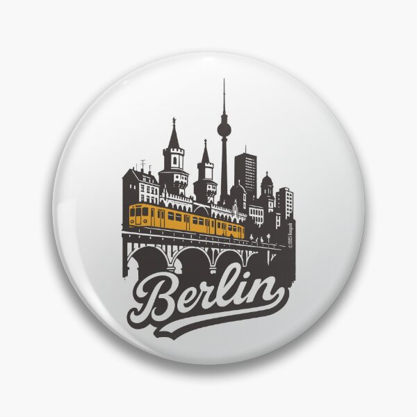 Item preview, Berlin Skyline with Oberbaum Bridge designed and sold by Boogosh.