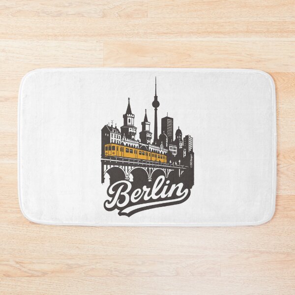 Item preview, Berlin Skyline with Oberbaum Bridge designed and sold by Boogosh.