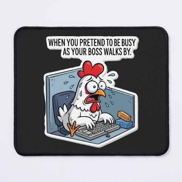 Item preview, Funny Office Chicken Meme designed and sold by projectman-art.