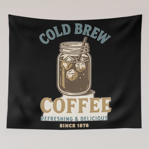 Item preview, Vintage Coffee Cold Brew Vintage Typography Coffee Shirt designed and sold by Uglyandcute.
