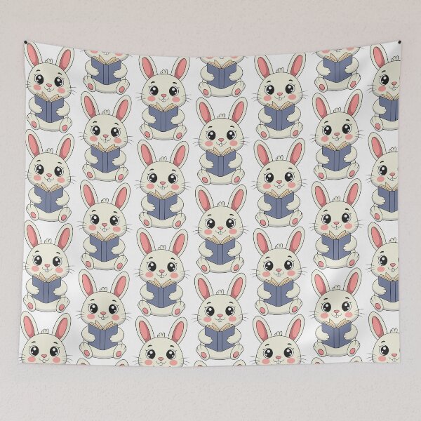 Item preview, Cute Bunny Reading a Book designed and sold by Tanysha54.