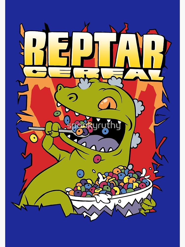 Disover Reptar Cereal - Rugrats tee design Premium Matte Vertical Poster