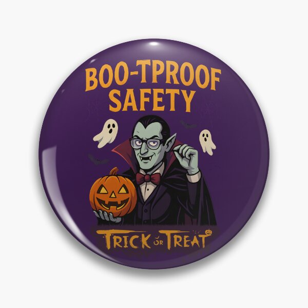 Item preview, Boo-Tproof Safety – Vampire Safety Inspector on the Job for Halloween designed and sold by PeteLawliiet.