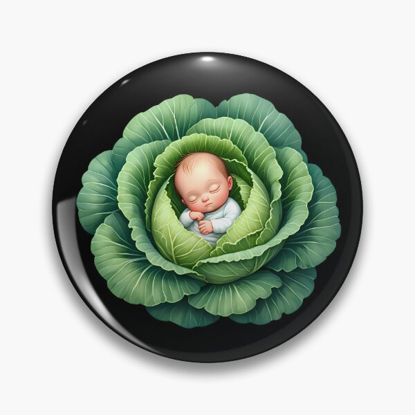 Item preview, Baby Cabbage designed and sold by Funny Vintage Stickers And T-Shirts.
