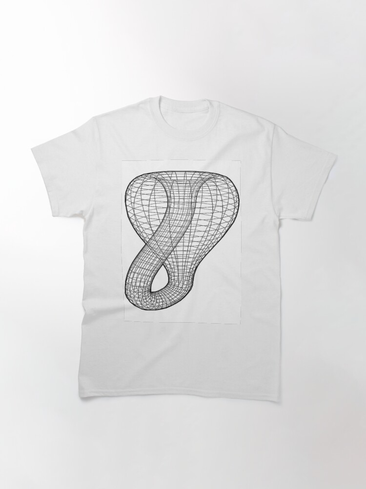Alternate view of A two-dimensional representation of the Klein bottle immersed in three-dimensional space, #TwoDimensional, #representation, #KleinBottle, #immersed, #ThreeDimensional, #space Classic T-Shirt