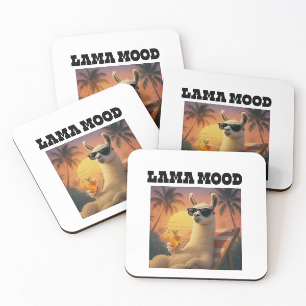 Item preview, Lama Mood – Calm, Cool & Kinda Weird designed and sold by TooStylishToFunction.