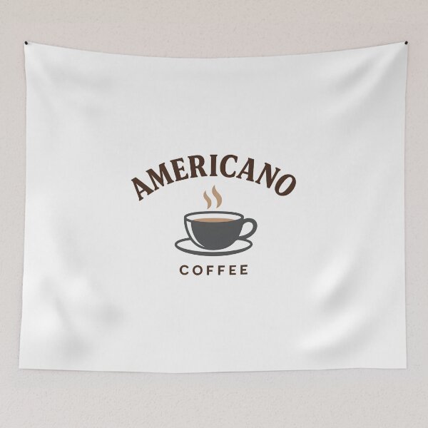 Item preview, Vintage Coffee Americano Coffee Typography Minimal Art designed and sold by Uglyandcute.