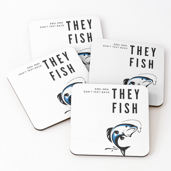 Item preview, Reel Men Don’t Text Back – They Fish | Funny Fishing Quote T-Shirt designed and sold by gesund-ecke-art.