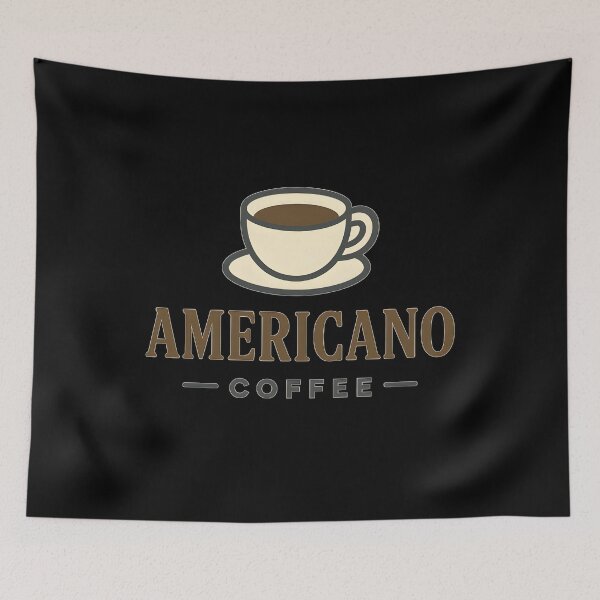 Item preview, Vintage Coffee Americano Coffee Typography Minimal Art designed and sold by Uglyandcute.