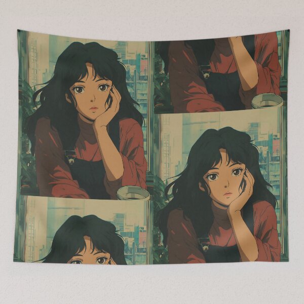 Item preview, Lofi Anime Aesthetic Art designed and sold by bapupa.