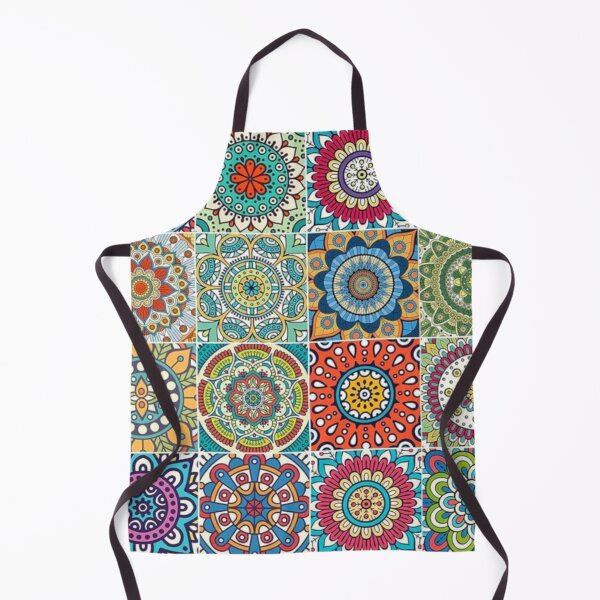 Item preview, Colorful Tile MedallionTextile/Wallpaper Print - Vintage designed and sold by CMooreWorx.