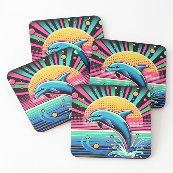 Item preview, Colorful cute dolphin  designed and sold by Dogandesighn.