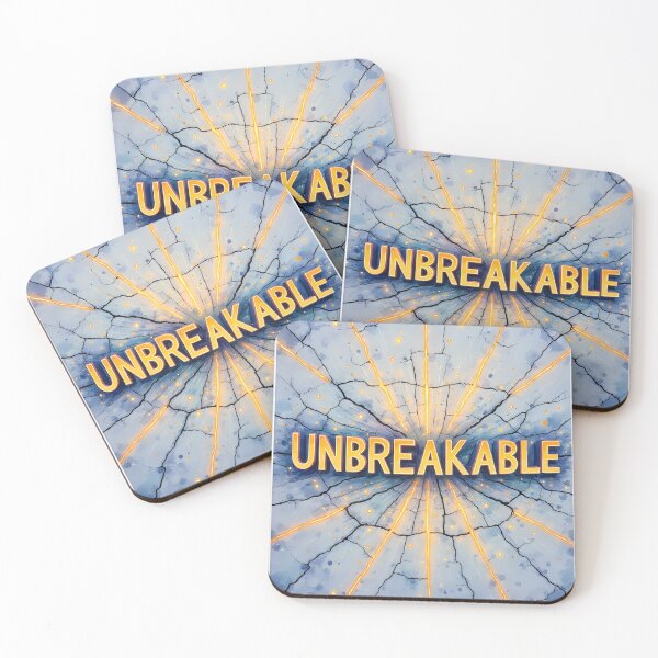 Item preview, UNBREAKABLE – Cracked Strength Abstract designed and sold by nhk999.
