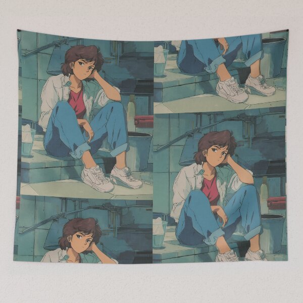 Item preview, Cozy Lofi Anime Art designed and sold by bapupa.