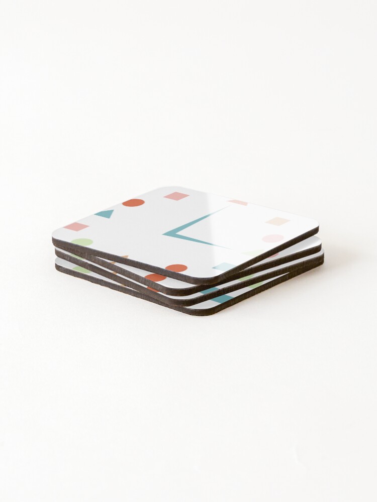 Thumbnail 4 of 5, Coasters (Set of 4), Math Clock Design designed and sold by Designfs.