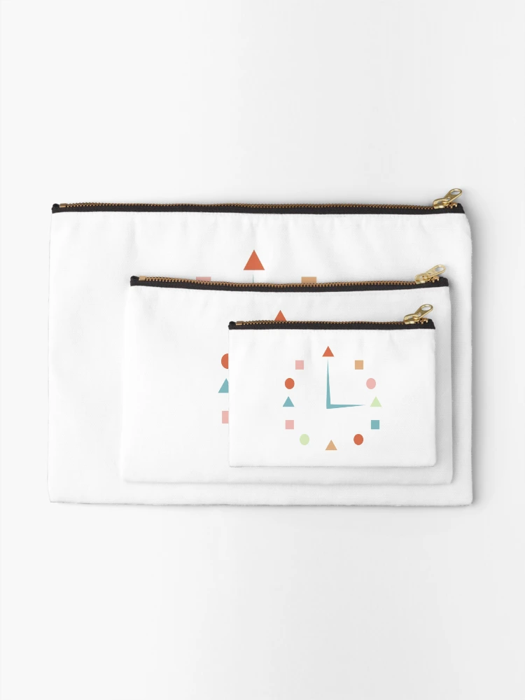 Thumbnail 2 of 4, Zipper Pouch, Math Clock Design designed and sold by Designfs.