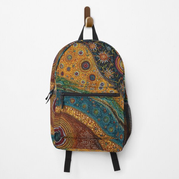 Item preview, Aboriginal Inspired Dot Art - Day Night Beauty River designed and sold by GrinGalore.
