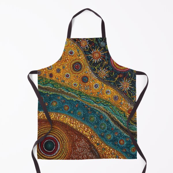 Item preview, Aboriginal Inspired Dot Art - Day Night Beauty River designed and sold by GrinGalore.