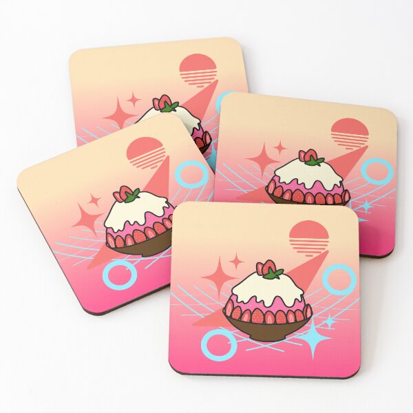 Item preview, 90s Kawaii Korean Strawberry Shave Ice - Bingsu designed and sold by Niiyoon's Designs.