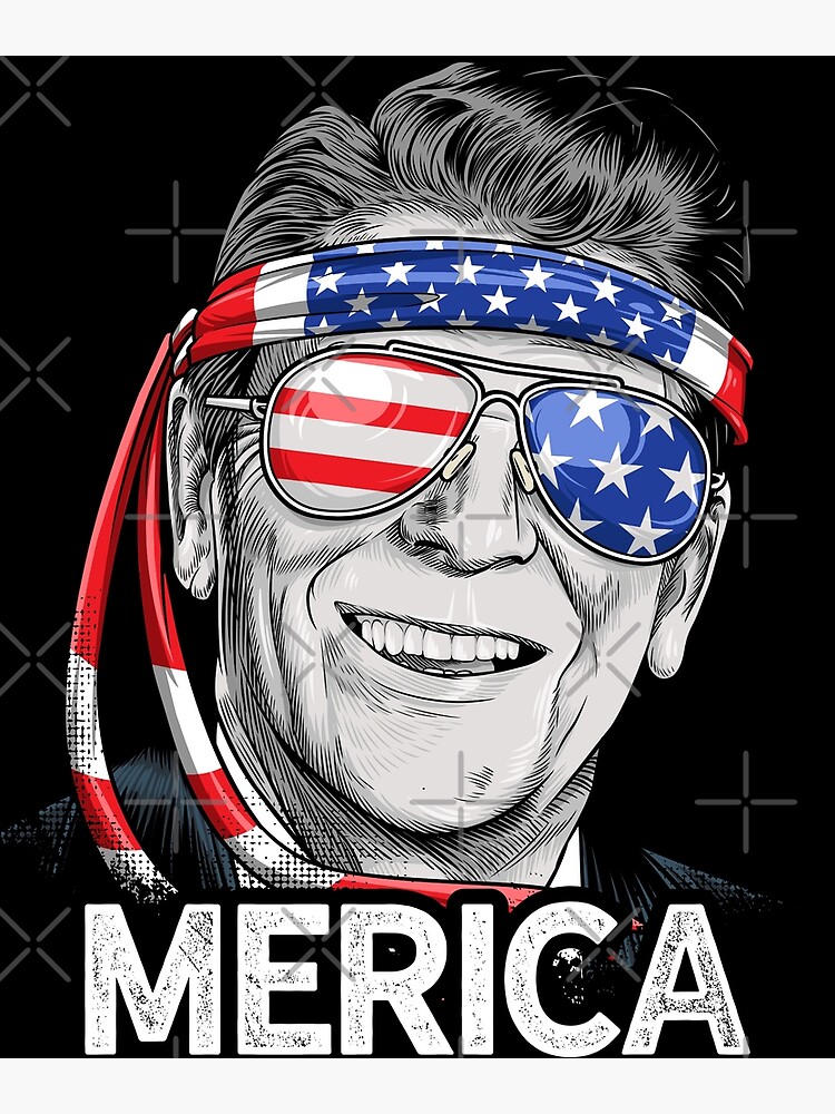 Reagan Ronald Merica 4th Of July T Shirt Men Us President Reagan Ronald Merica 4th Of July T Shirt Men Us President