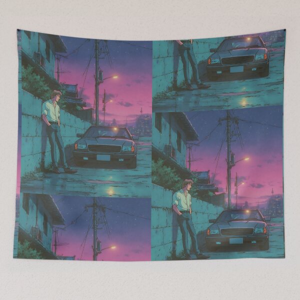 Item preview, Cozy Lofi Anime Background Art designed and sold by bapupa.