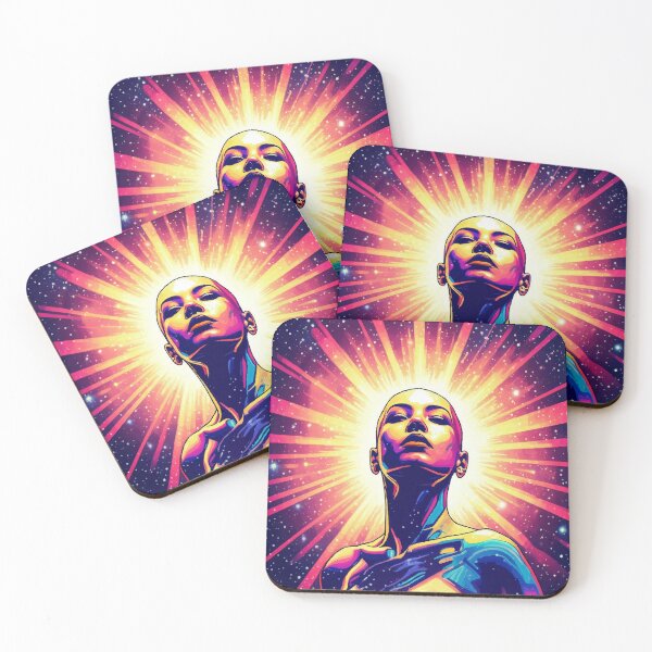 Item preview, Dolled Up -Radiant Soul — Celestial Pop Art Portrait of a Strong Woman designed and sold by  Ojo de Lilith.