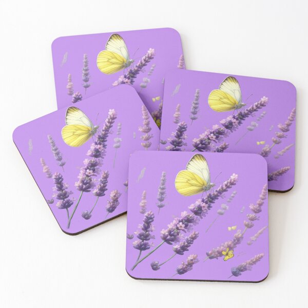 Item preview, Delicate Lavender Sprigs with a Gentle Butterfly designed and sold by IraBum.