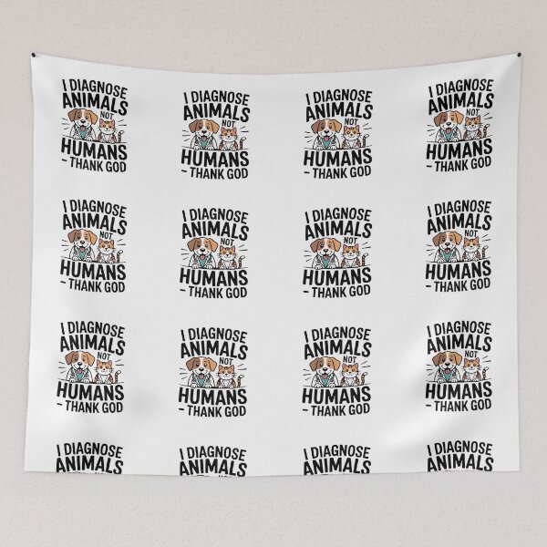 Item preview, Vet life- I diagnose animals , not humans - thank God designed and sold by Bettybee00.