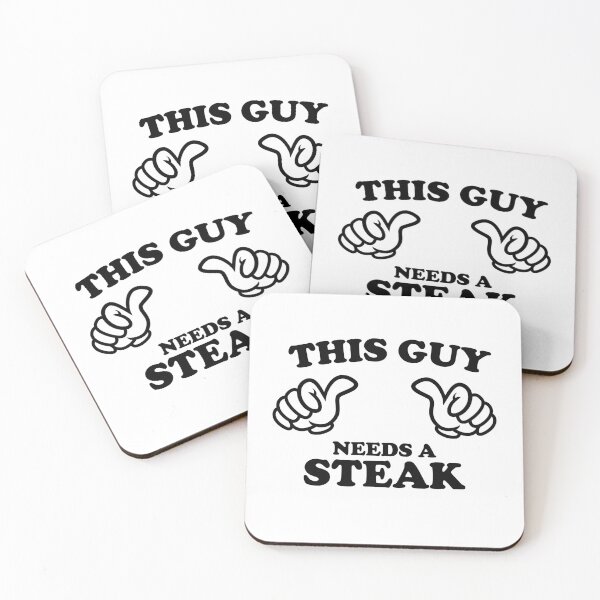 Item preview, THIS GUY NEEDS A STEAK designed and sold by shitpostee.