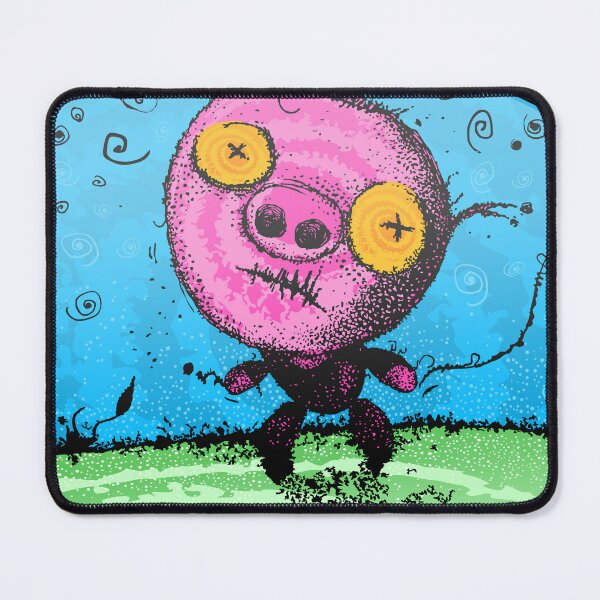 Item preview, Psychedelic pig, cartoon t-shirt. Not AI generated, hand drawn. designed and sold by michal.m.C..