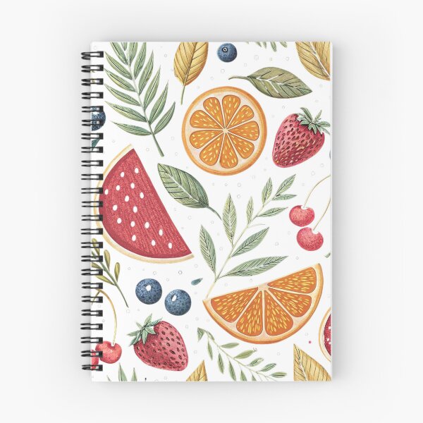 Item preview, Vintage Summer Fruits and Leaves Pattern designed and sold by joycrysstudio.
