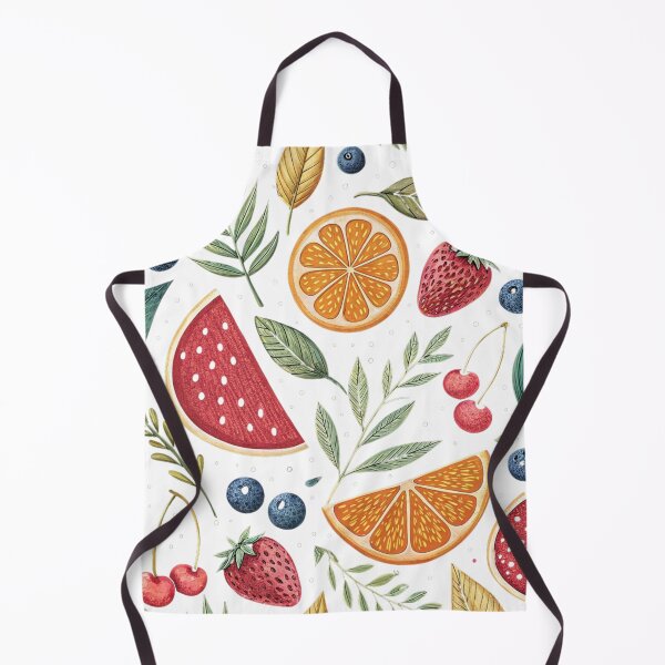 Item preview, Vintage Summer Fruits and Leaves Pattern designed and sold by joycrysstudio.