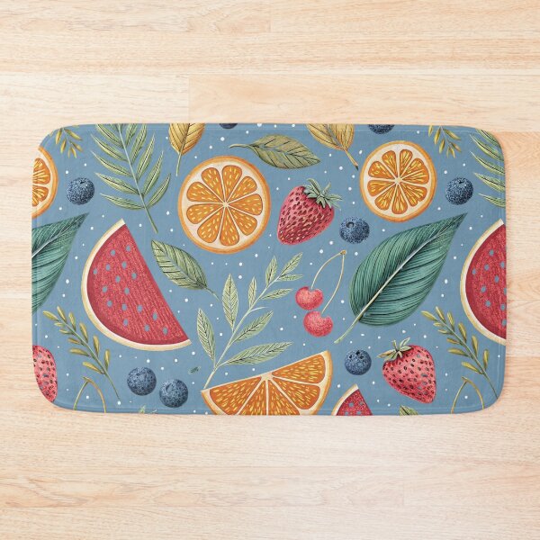 Item preview, Vintage Summer Fruits and Leaves Pattern designed and sold by joycrysstudio.