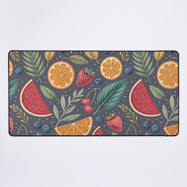 Item preview, Vintage Summer Fruits and Leaves Pattern designed and sold by joycrysstudio.