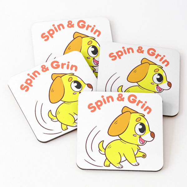 Item preview, Spin & Grin – Adorable Cartoon Puppy Wagging with Joy designed and sold by Taans-Creation.